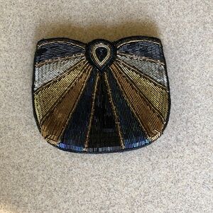 Elegant Vintage Beaded Evening Clutch, purse